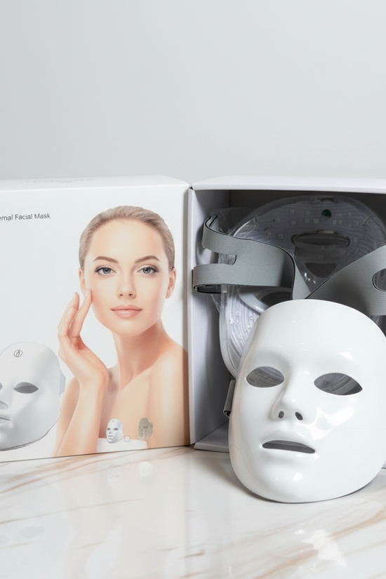 علبة المنتج مع القناع من الخلف والأمام - الصورة الثانية