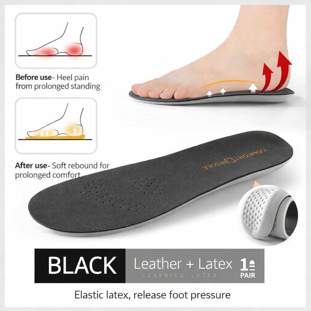 Soft and Odor Breathable Cowhide Insoles
