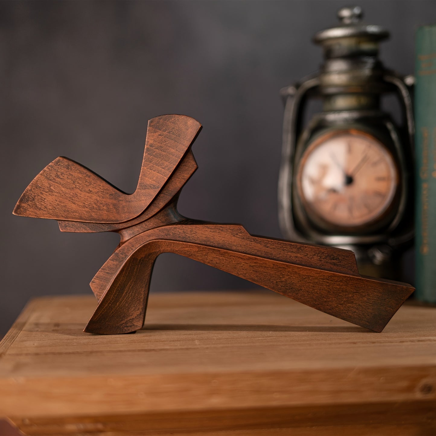 Vintage Wooden 3D Cross Wall Art