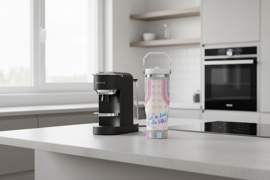 30oz Stainless Steel Holder Friendly Travel Tumbler