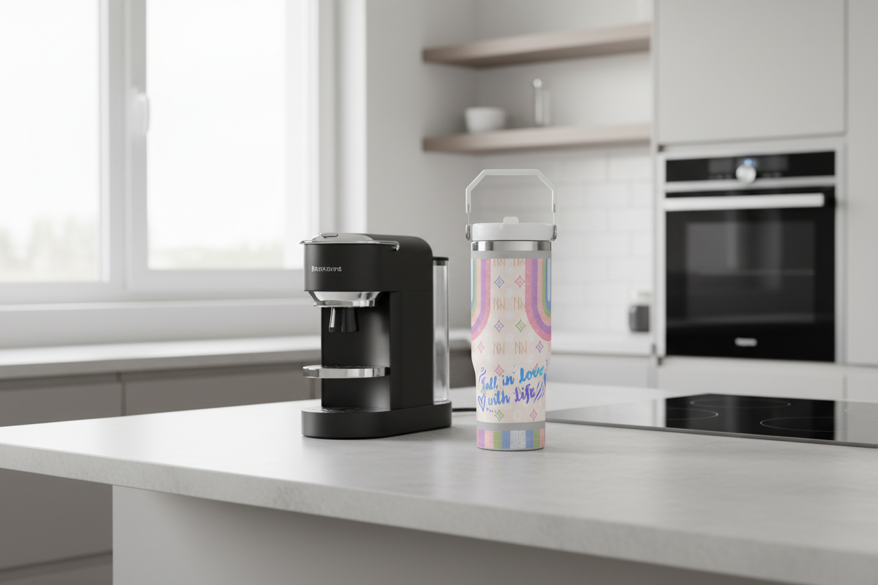 30oz Stainless Steel Holder Friendly Travel Tumbler