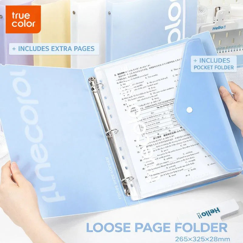 A4 Loose-Leaf Folder Information Book Transparent
