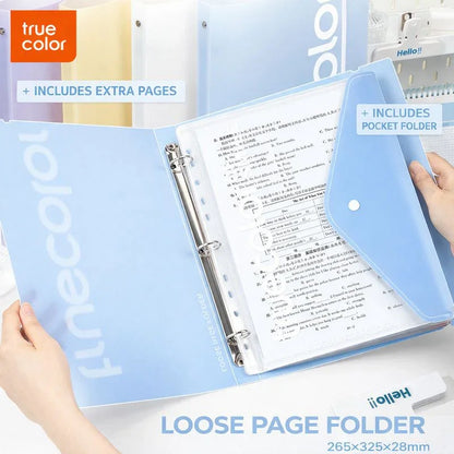 A4 Loose-Leaf Folder Information Book Transparent