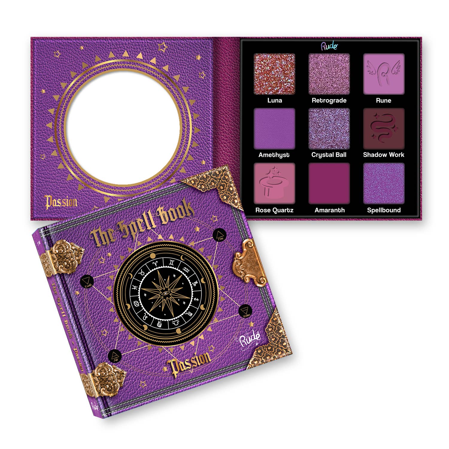The Spell Book Smooth Blendable Eyeshadow Palette: Enchanting Shimmers & Bewitching Dark Hues
