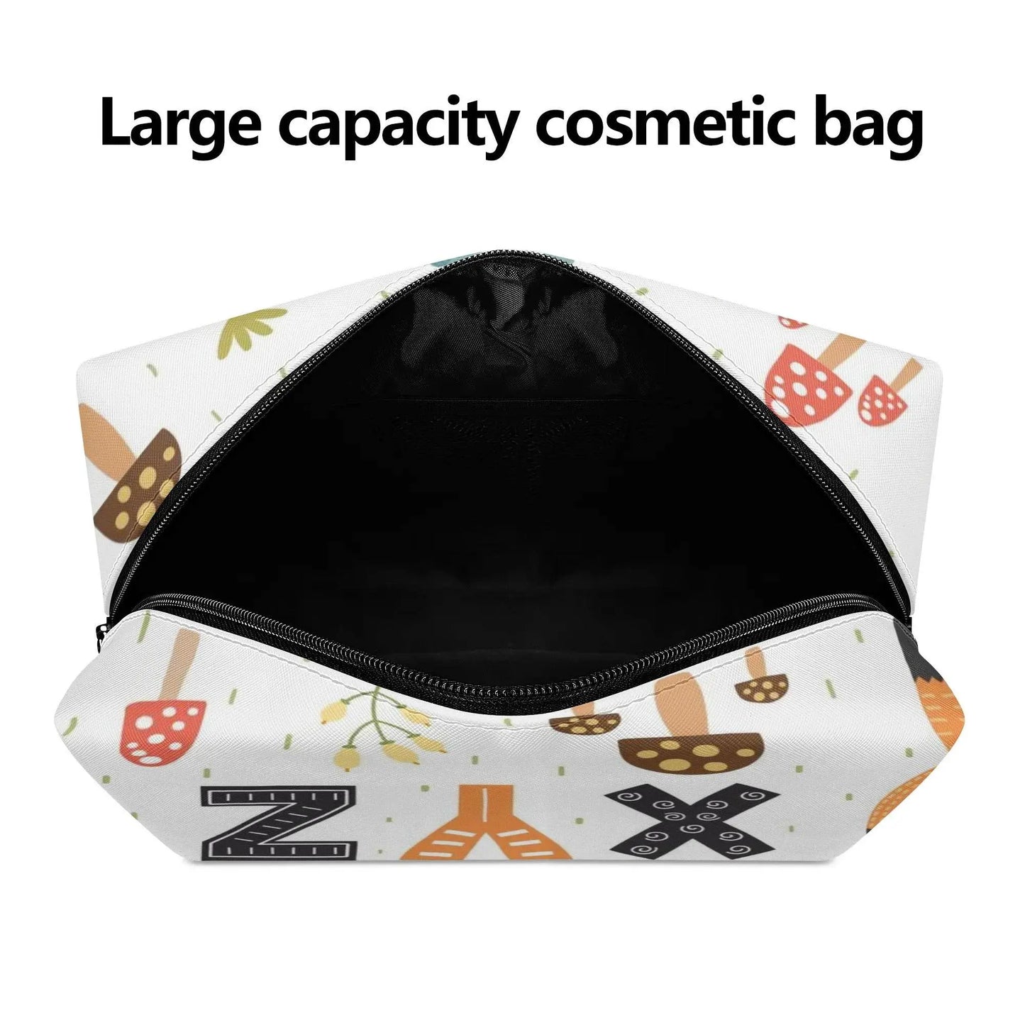 ABCD PU Cosmetic Bag - White - IVORYNN