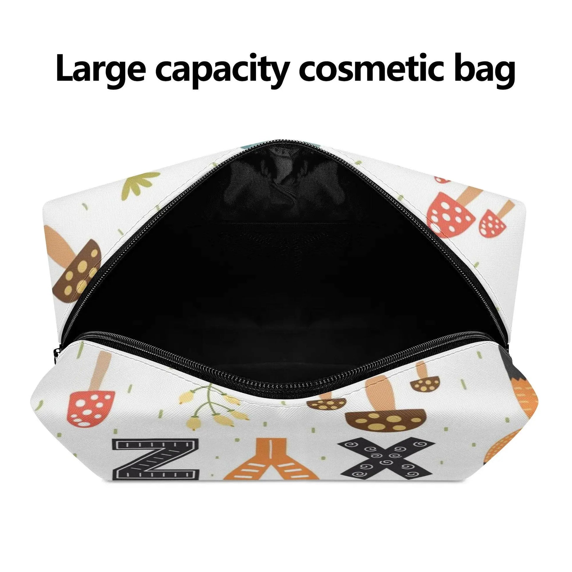 ABCD PU Cosmetic Bag - White - IVORYNN