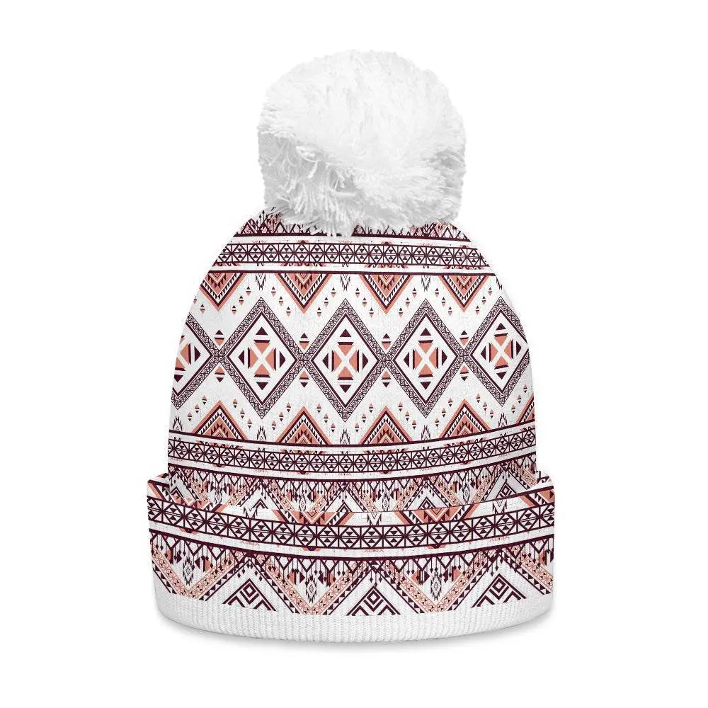 Adornment Bobble Beanie Hat - IVORYNN