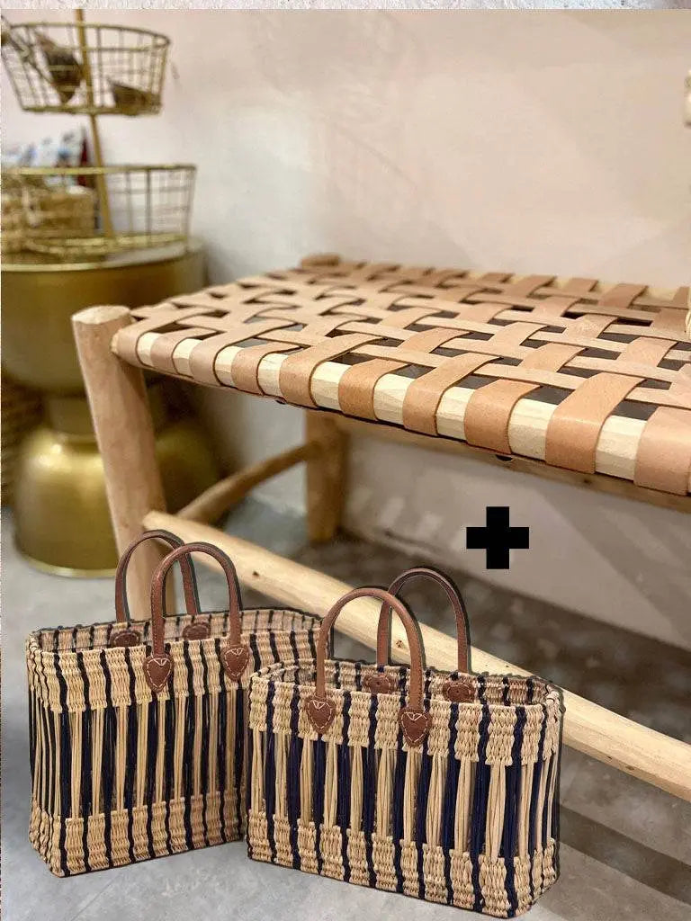 Authentic Handcrafted Moroccan Wooden Bench - IVORYNN