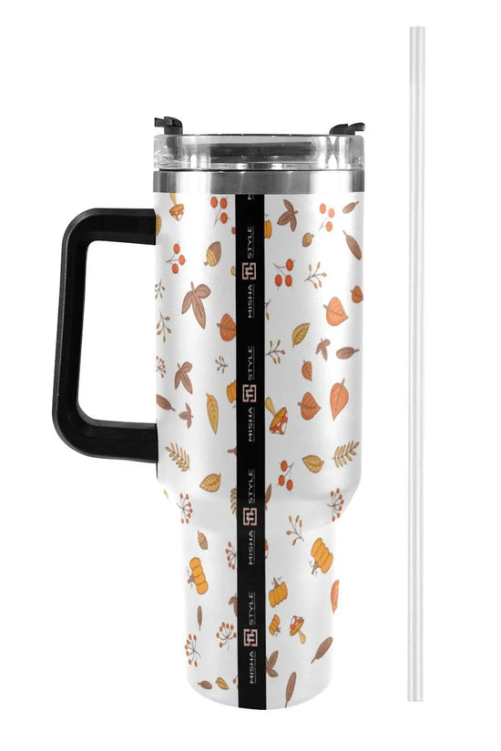 Autumn Effect 40oz Tumbler with Black Handle - IVORYNN