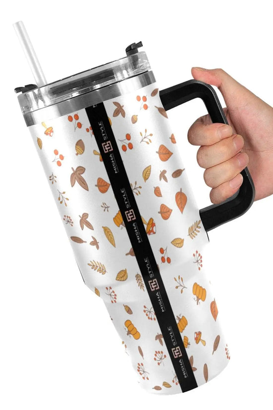 Autumn Effect 40oz Tumbler with Black Handle - IVORYNN