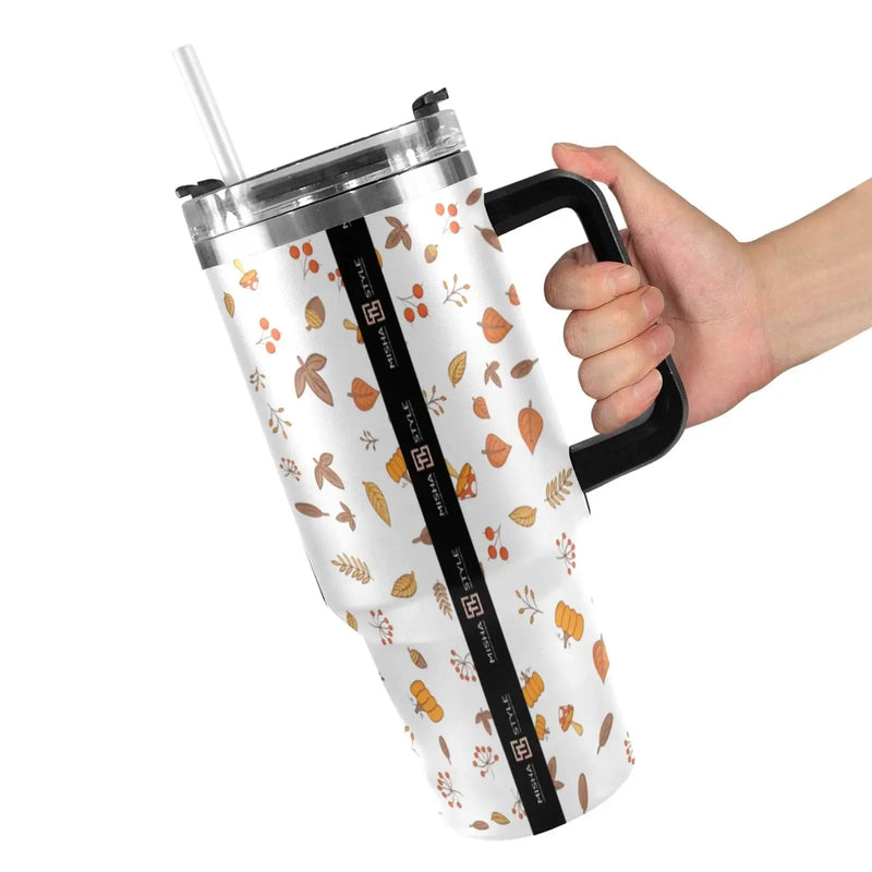 Autumn Effect 40oz Tumbler with Black Handle - IVORYNN