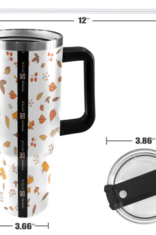 Autumn Effect 40oz Tumbler with Black Handle - IVORYNN