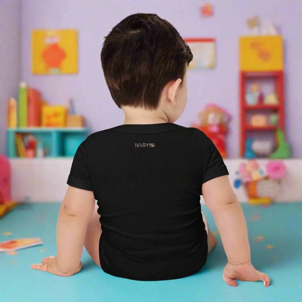 Baby short sleeve Black one piece - IVORYNN