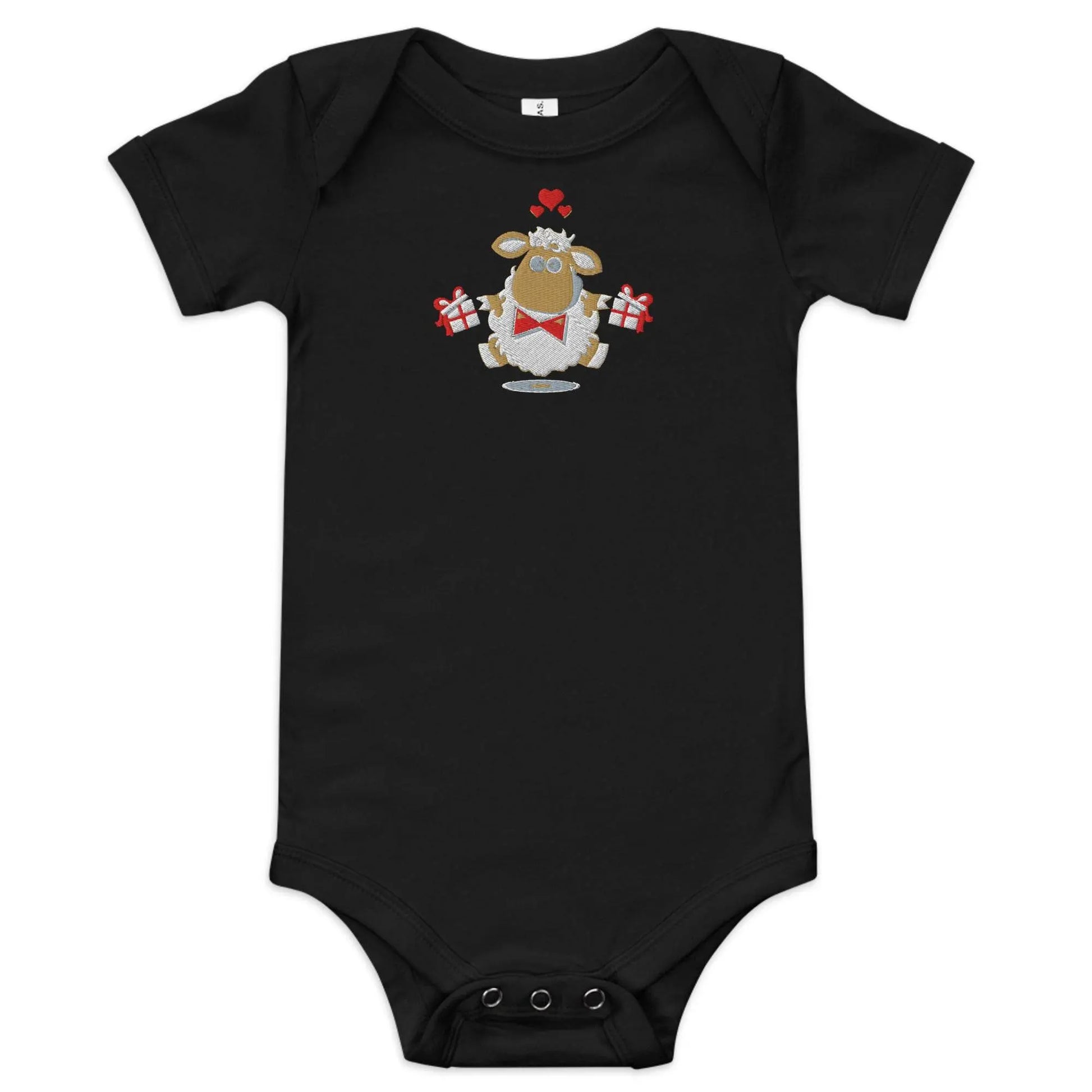 Baby short sleeve Black one piece - IVORYNN