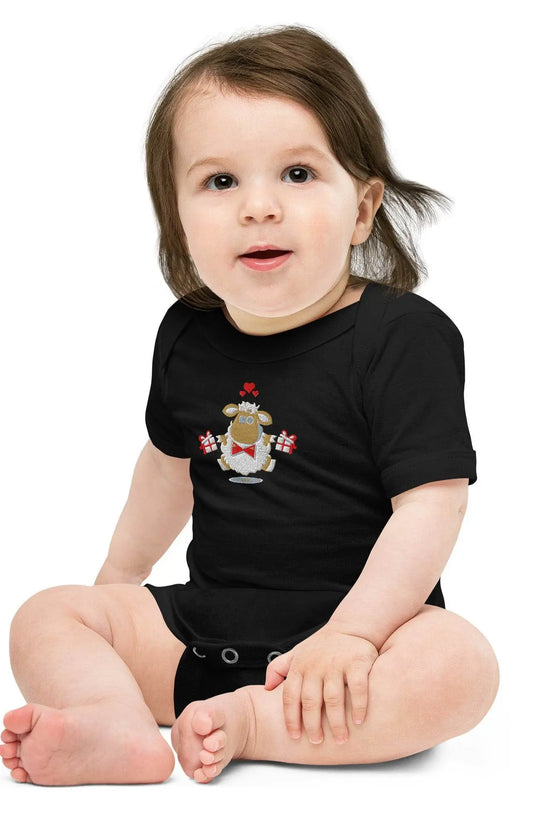 Baby short sleeve Black one piece - IVORYNN