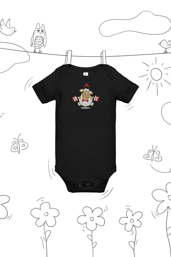 Baby short sleeve Black one piece - IVORYNN