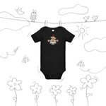 Baby short sleeve Black one piece - IVORYNN