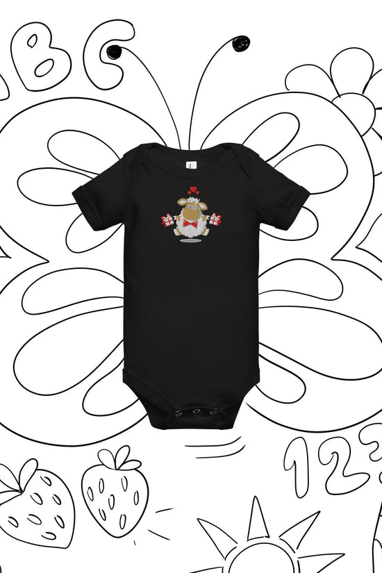 Baby short sleeve Black one piece - IVORYNN