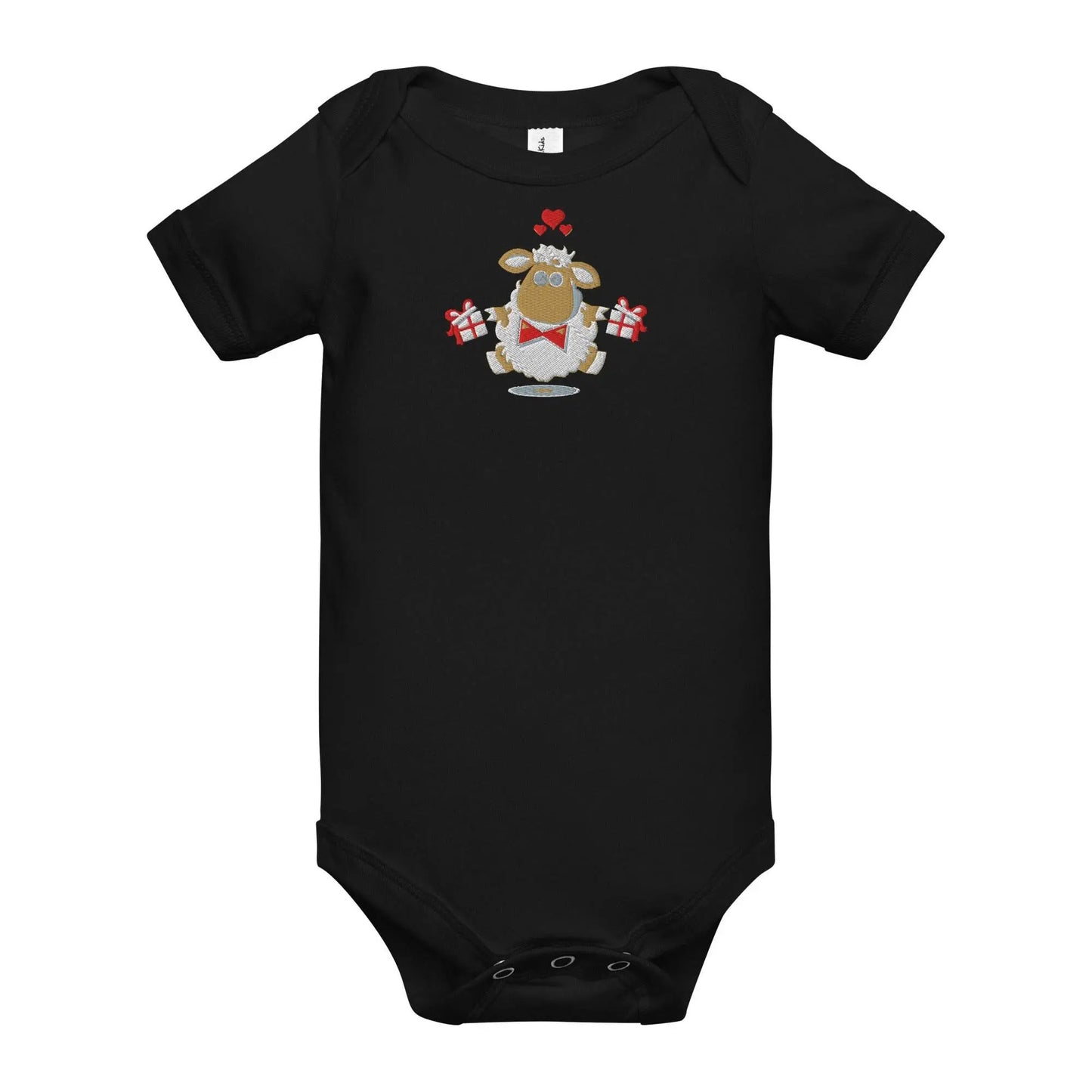 Baby short sleeve Black one piece - IVORYNN