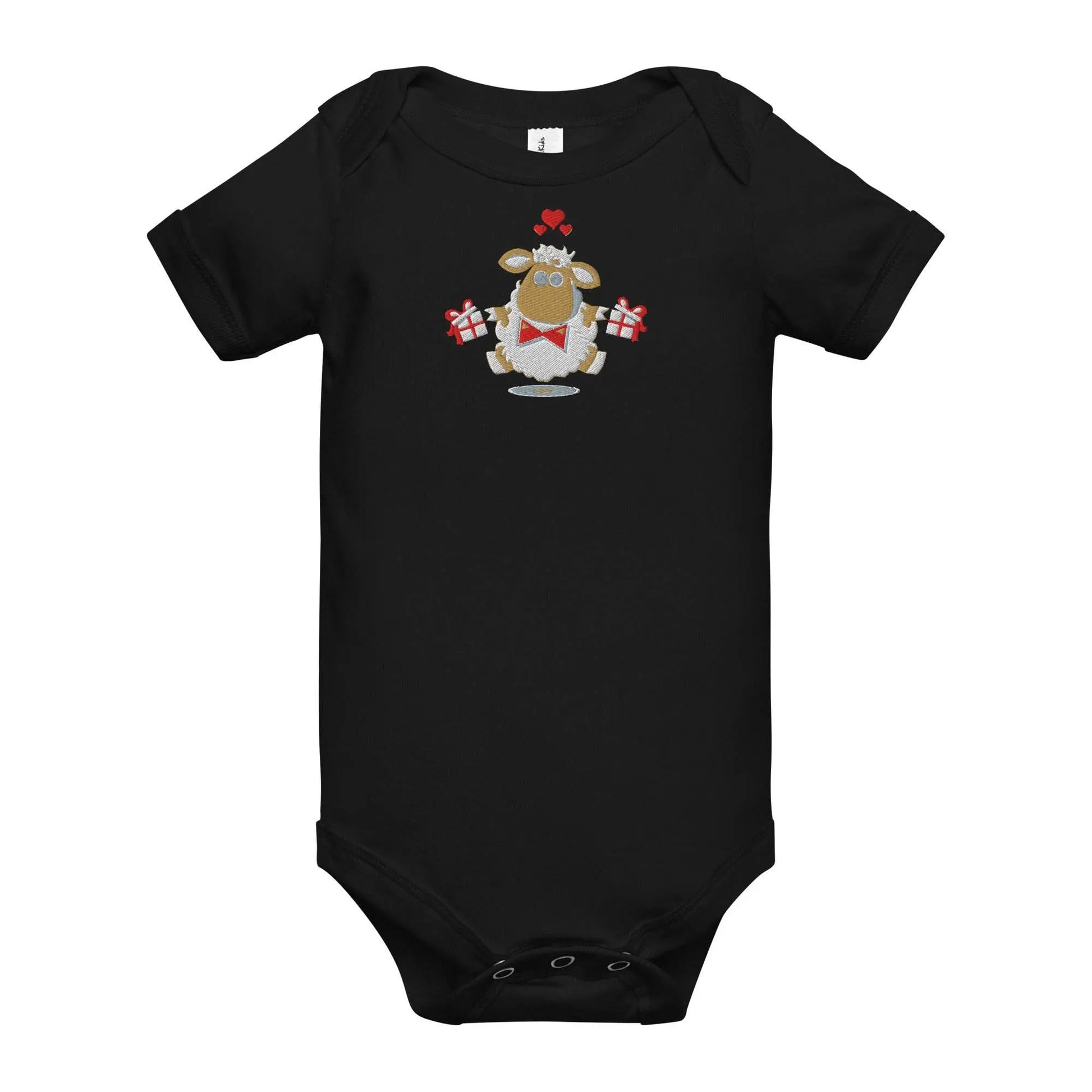 Baby short sleeve Black one piece - IVORYNN