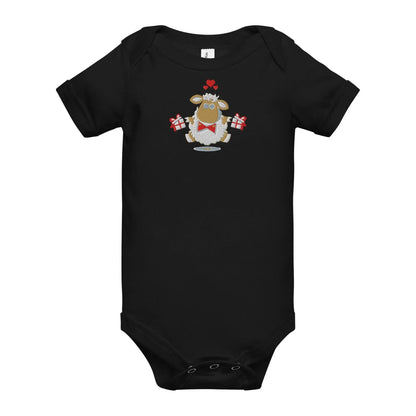 Baby short sleeve Black one piece - IVORYNN