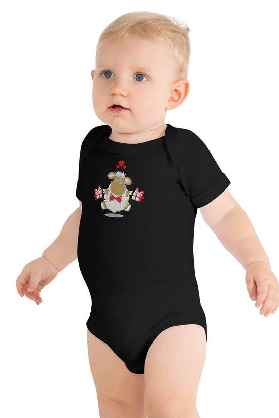 Baby short sleeve Black one piece - IVORYNN