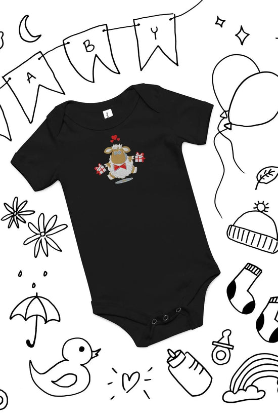 Baby short sleeve Black one piece - IVORYNN