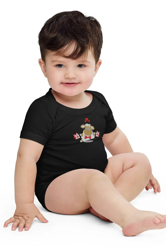 Baby short sleeve Black one piece - IVORYNN