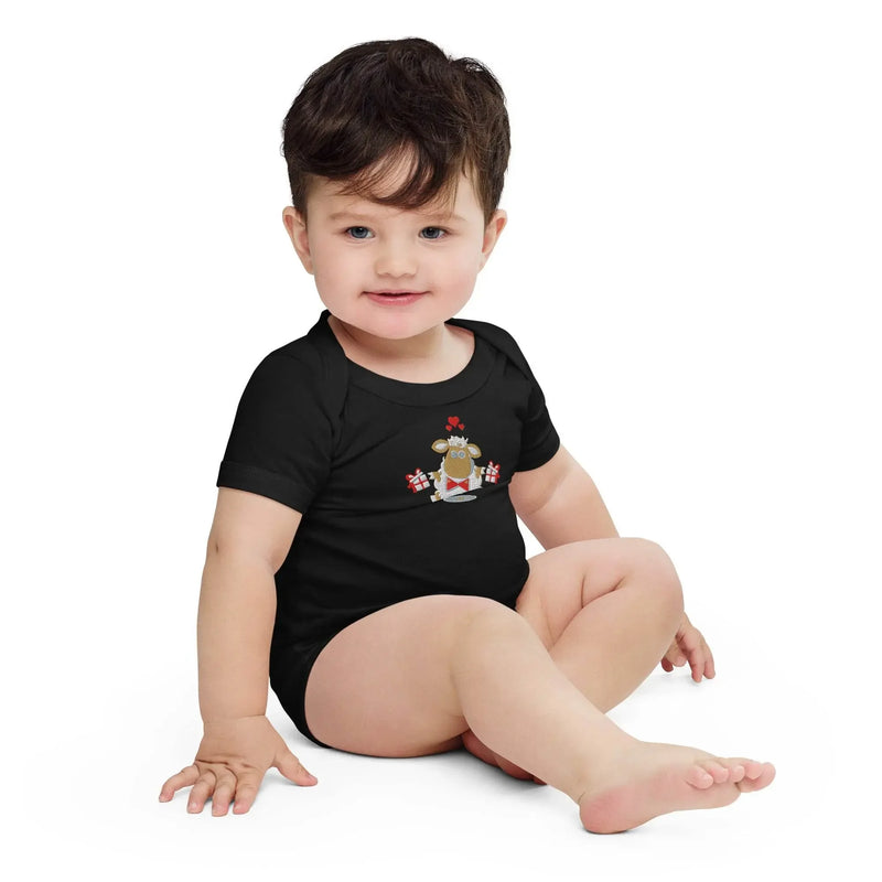 Baby short sleeve Black one piece - IVORYNN