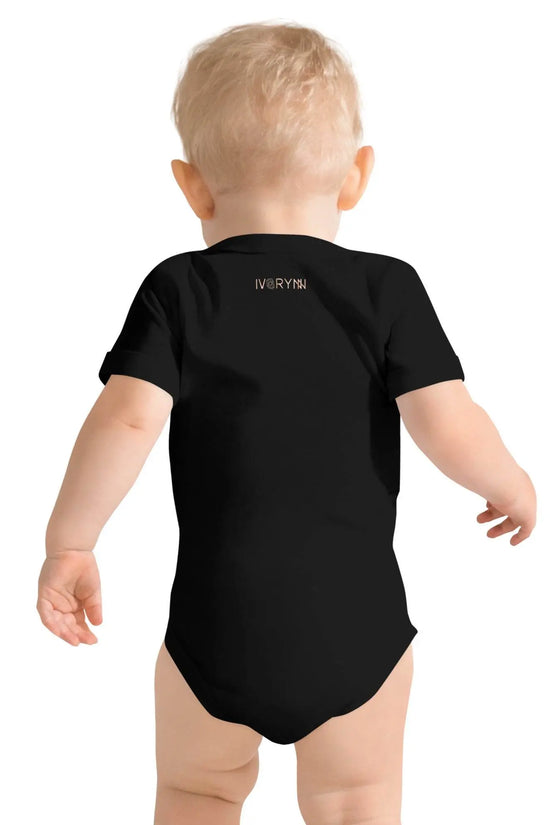 Baby short sleeve Black one piece - IVORYNN