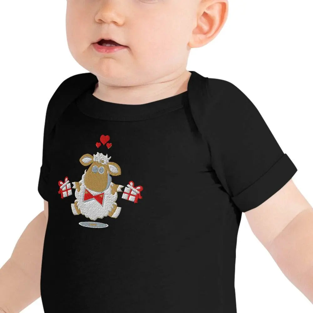 Baby short sleeve Black one piece - IVORYNN