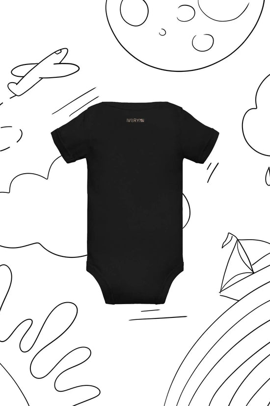 Baby short sleeve Black one piece - IVORYNN