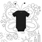 Baby short sleeve Black one piece - IVORYNN