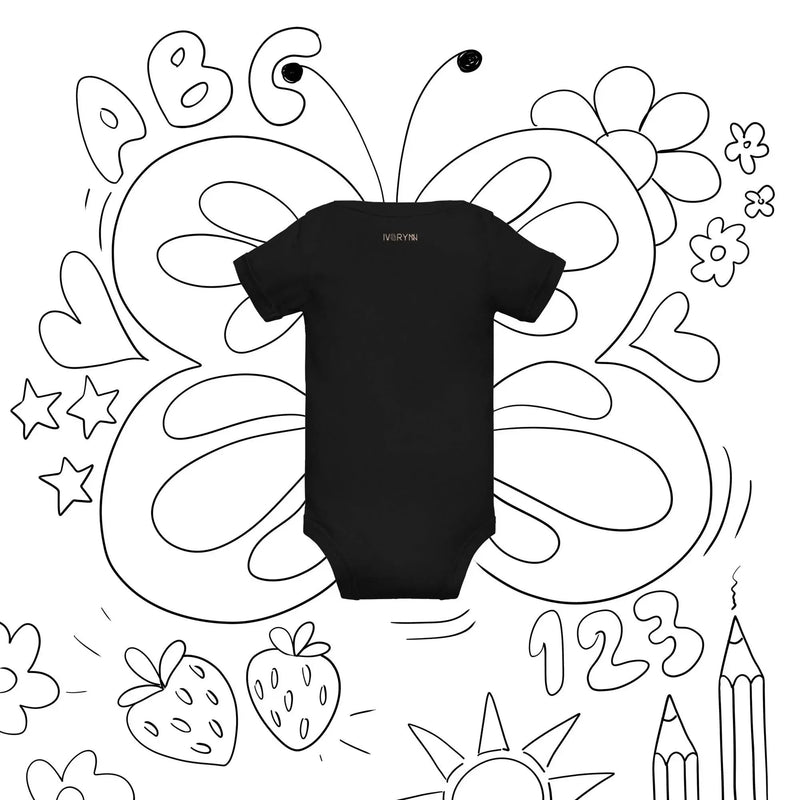 Baby short sleeve Black one piece - IVORYNN