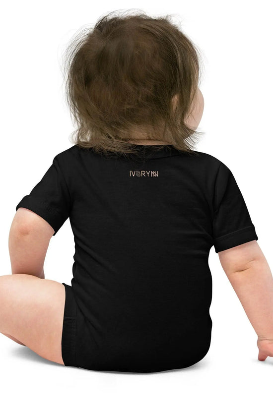 Baby short sleeve Black one piece - IVORYNN