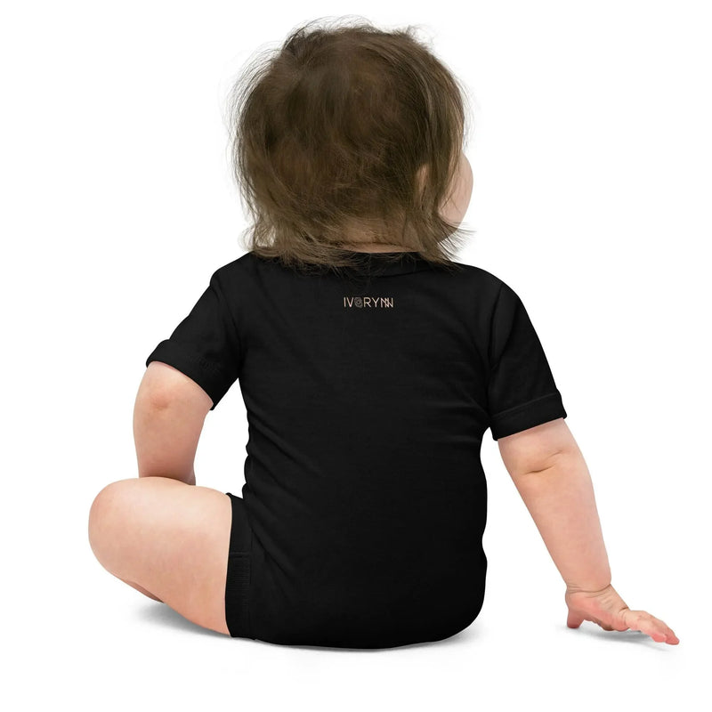 Baby short sleeve Black one piece - IVORYNN