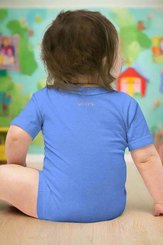 Baby short sleeve Blue one piece - IVORYNN