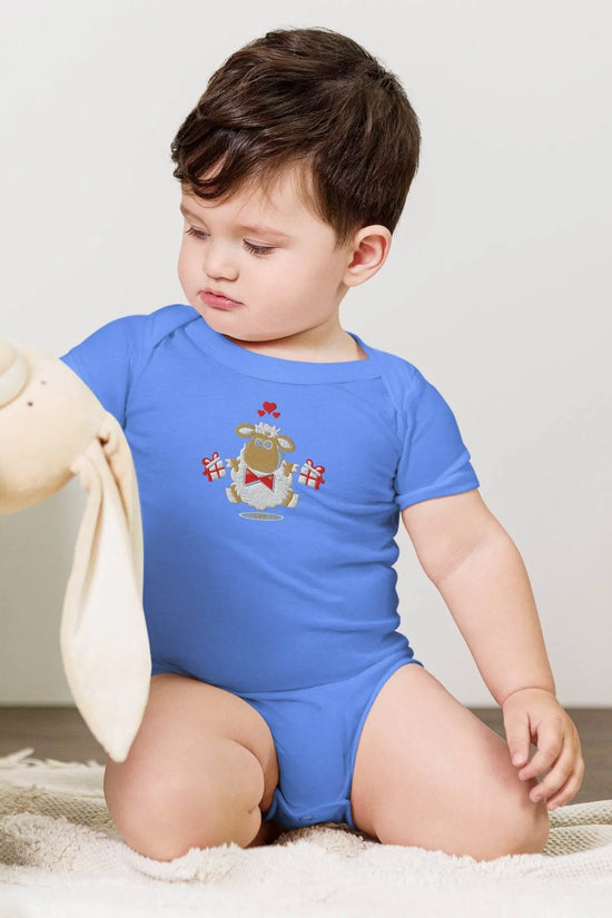 Baby short sleeve Blue one piece - IVORYNN