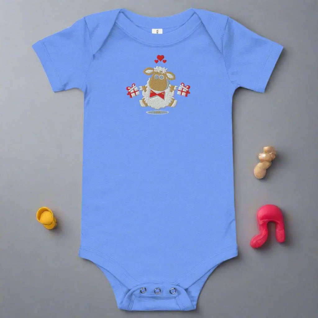 Baby short sleeve Blue one piece - IVORYNN