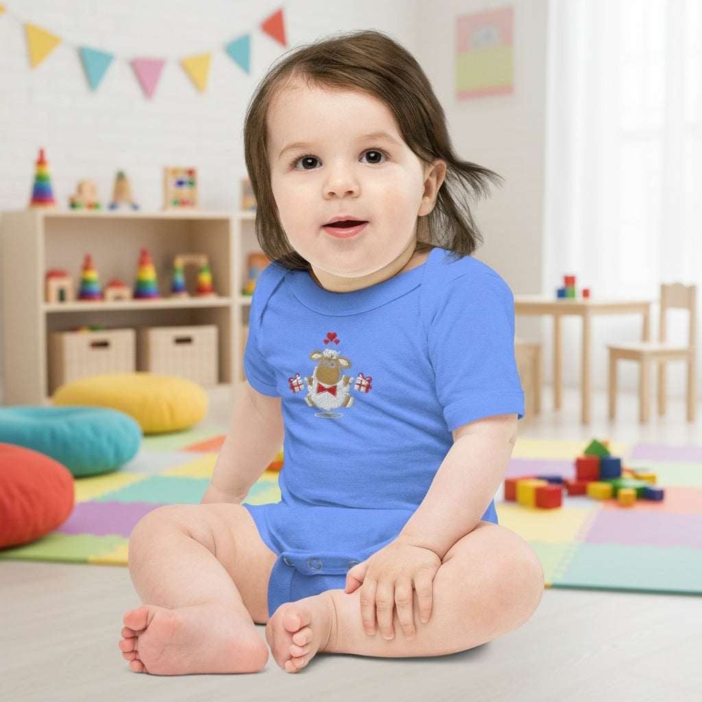 Baby short sleeve Blue one piece - IVORYNN