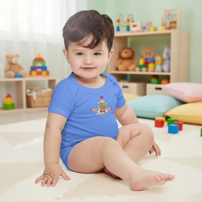 Baby short sleeve Blue one piece - IVORYNN