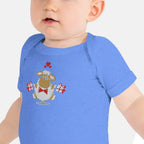 Baby short sleeve Blue one piece - IVORYNN