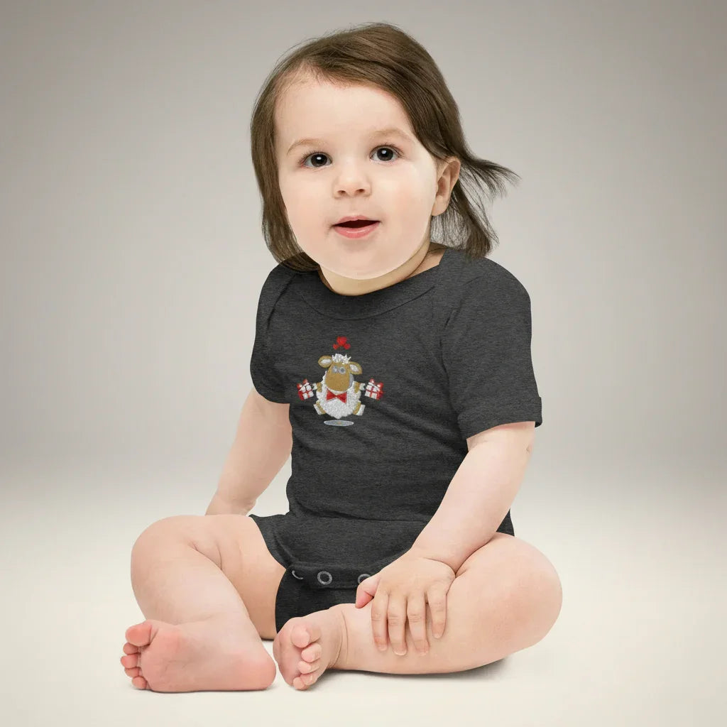 Baby short sleeve Dark Gray one piece - IVORYNN