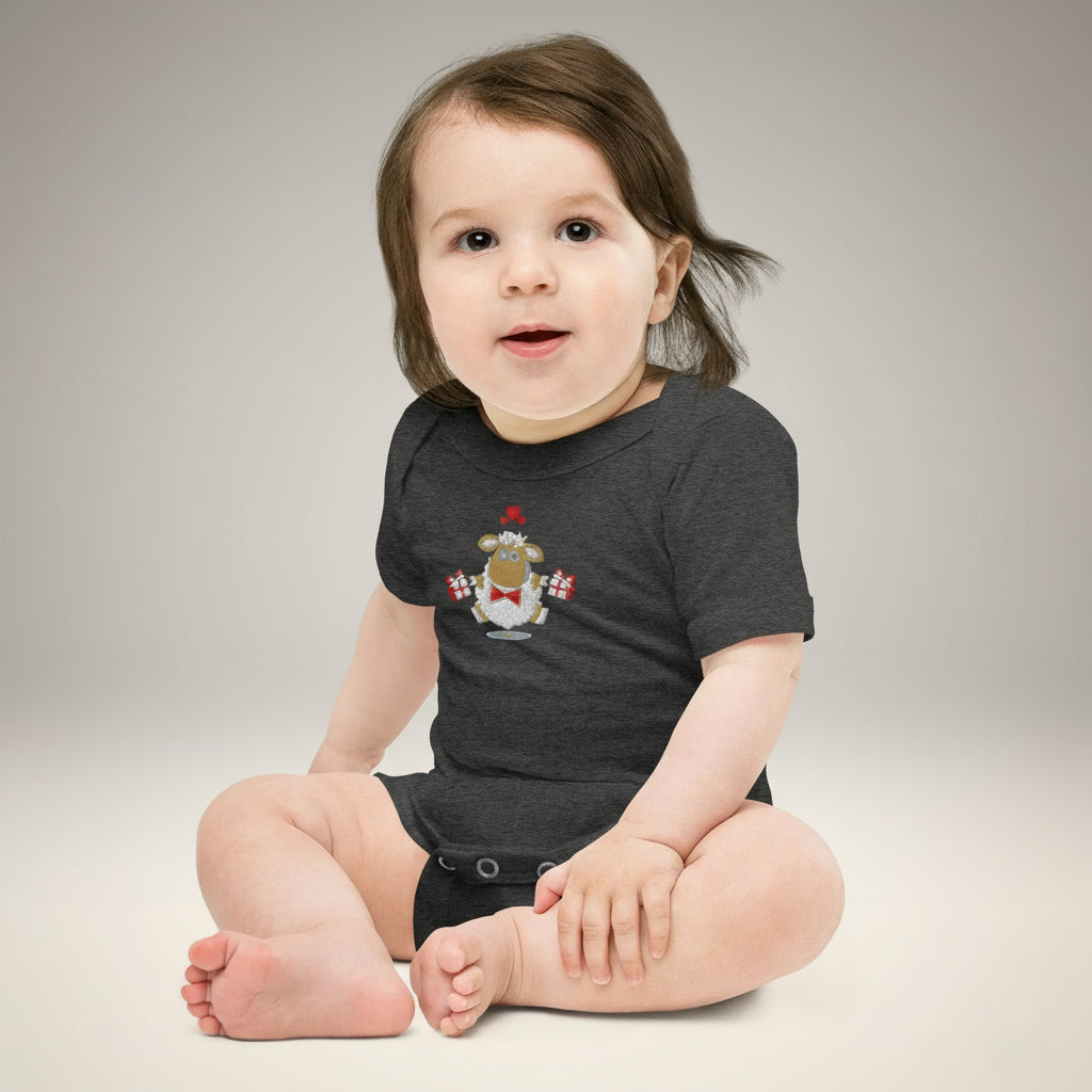 Baby short sleeve Dark Gray one piece - IVORYNN