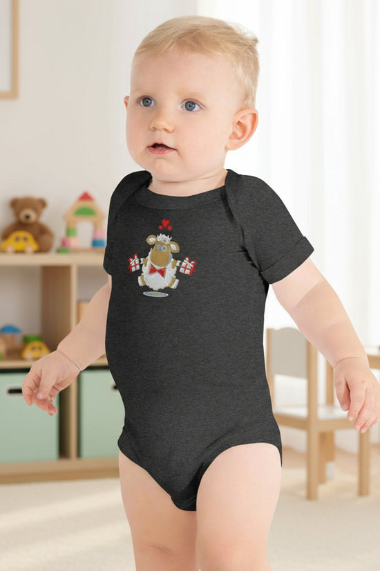 Baby short sleeve Dark Gray one piece - IVORYNN