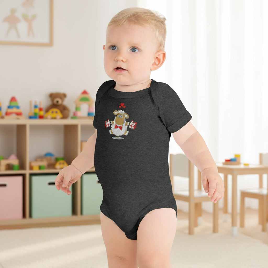 Baby short sleeve Dark Gray one piece - IVORYNN