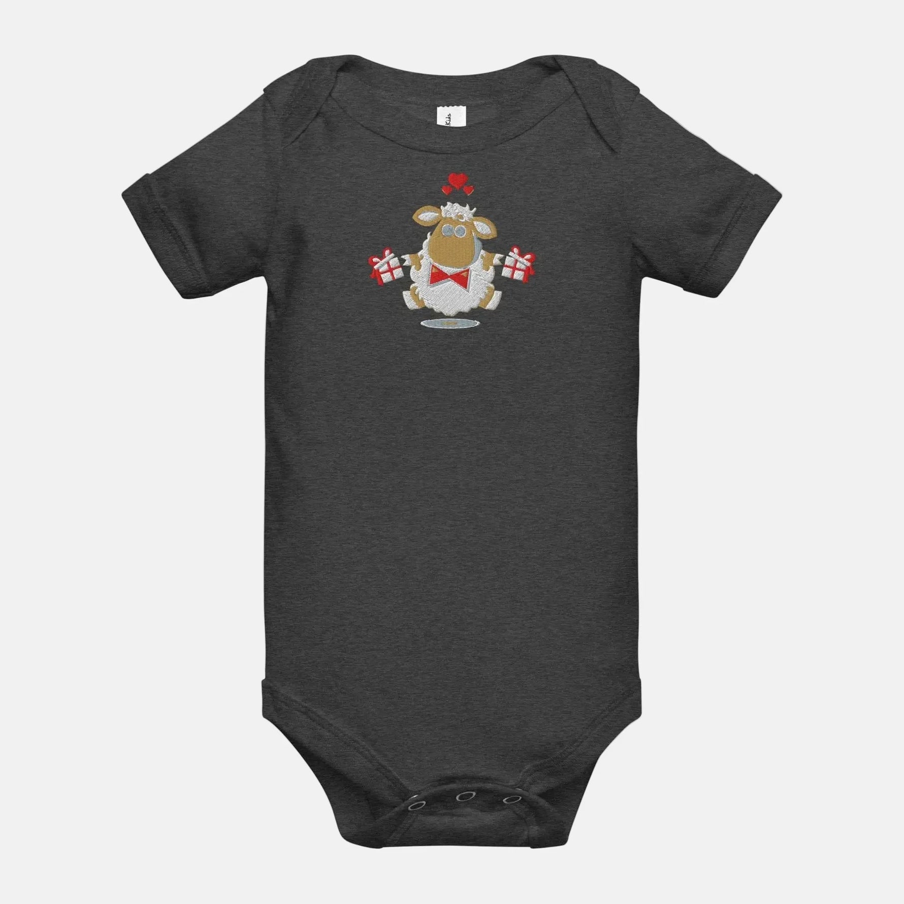 Baby short sleeve Dark Gray one piece - IVORYNN