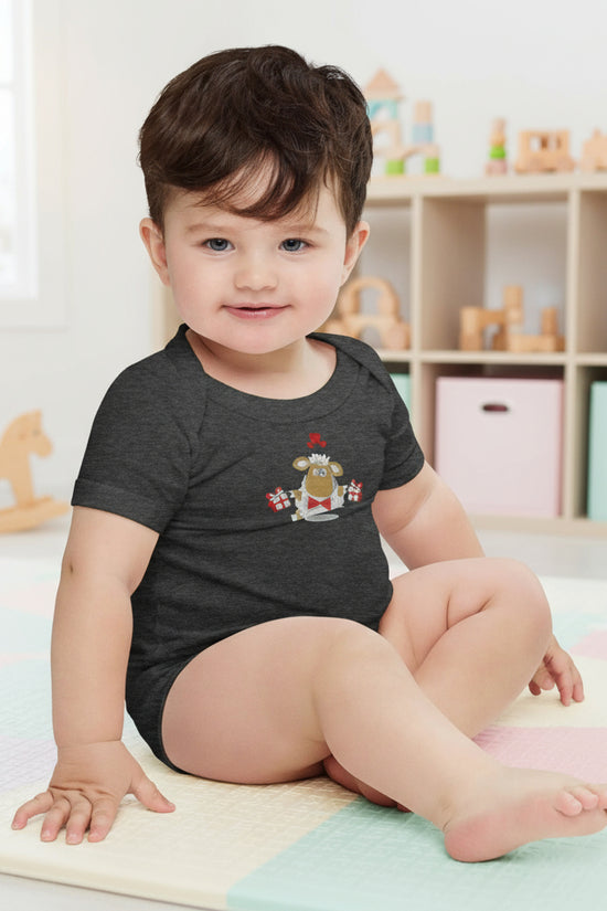 Baby short sleeve Dark Gray one piece - IVORYNN