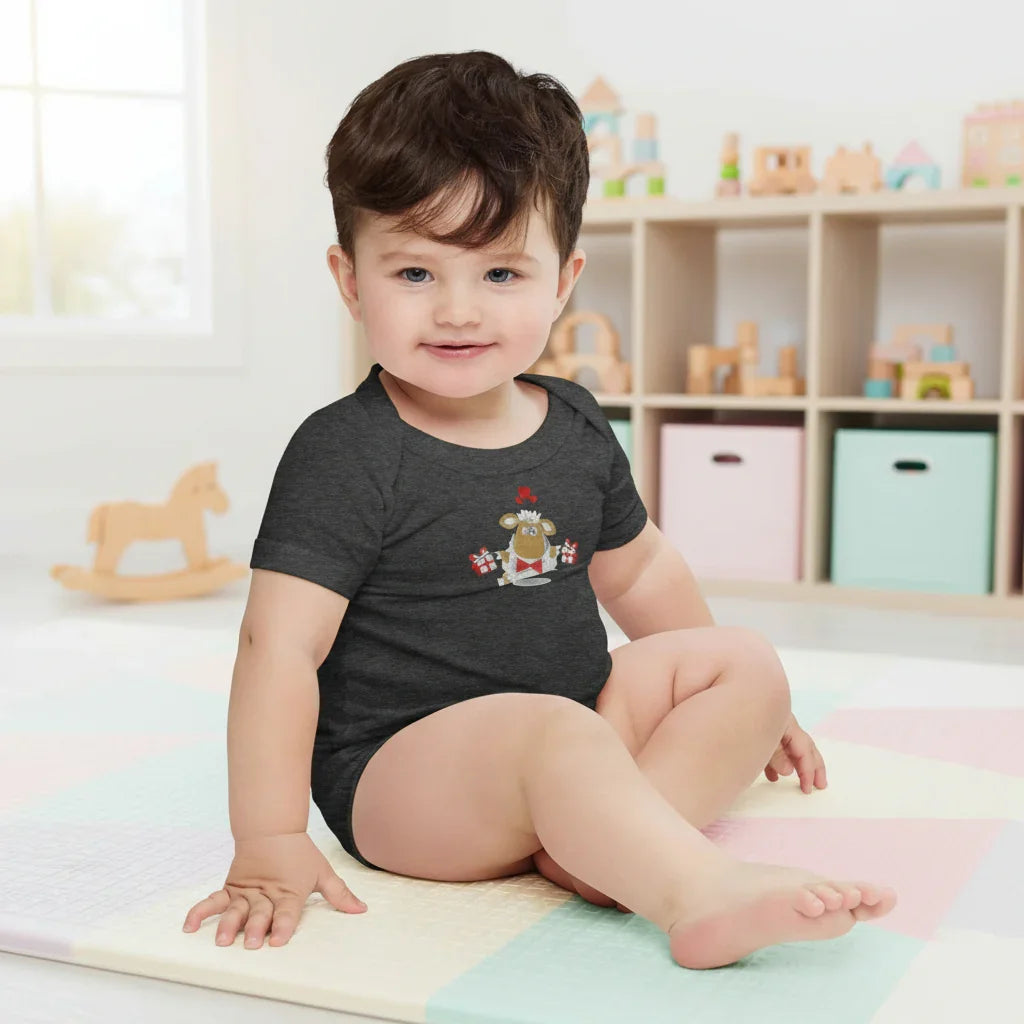 Baby short sleeve Dark Gray one piece - IVORYNN