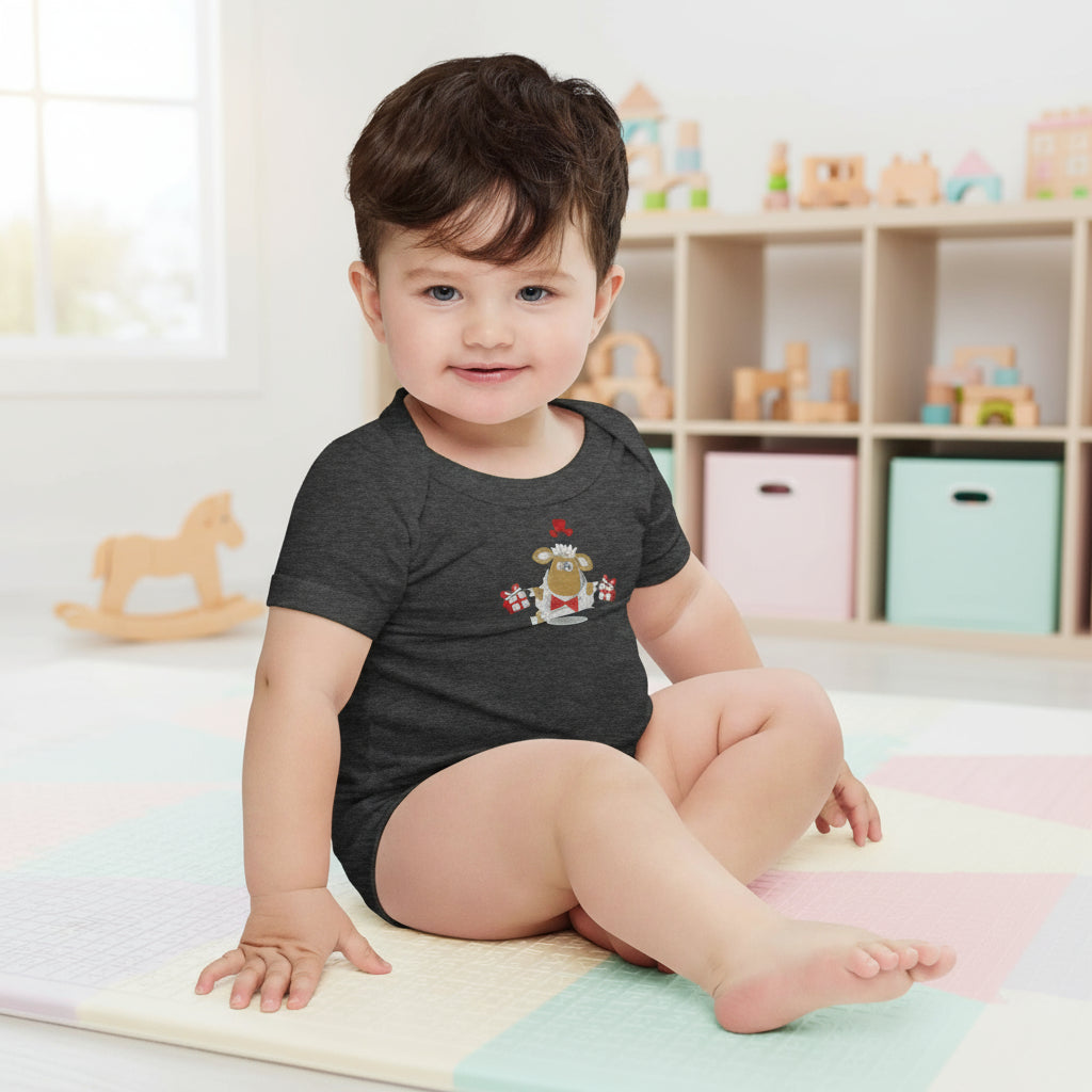 Baby short sleeve Dark Gray one piece - IVORYNN